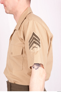  Photos Army Officer Man in uniform 1 20th century Army Officer beige shirt upper body 0004.jpg